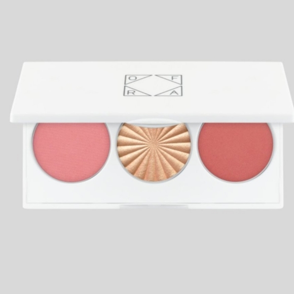 🆕️OFRA | Sitting Pretty Midi Blush + Highlight Pallete | Peachy Pink Glow - Picture 1 of 3